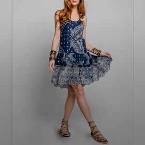 Muche Et Muchette Women's Embroidered Bandana Print Dress